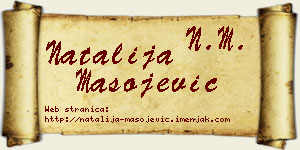Natalija Mašojević vizit kartica